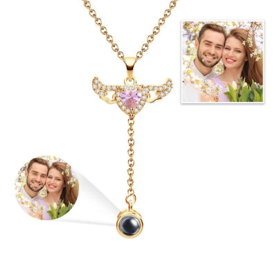 Angel Wings Photo Necklace - The Memory Keeper